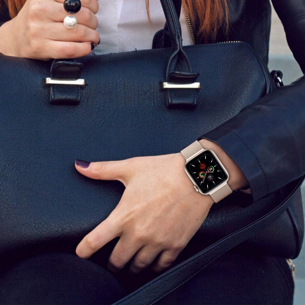 Tech-Protect Tech-Protect Milanese Loop Armband Apple Watch 38/40/41/42 mm Svart