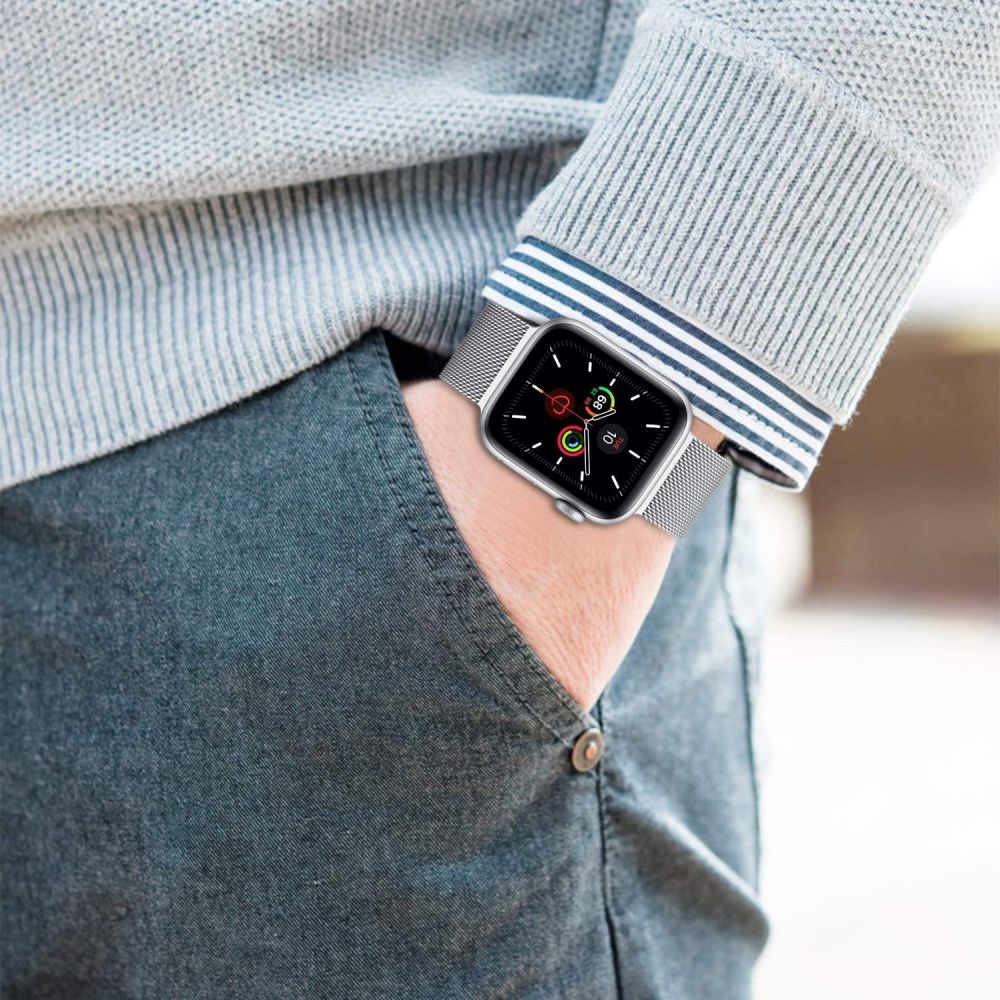 Tech-Protect Tech-Protect Milanese Loop Armband Apple Watch 38/40/41/42 mm Guld