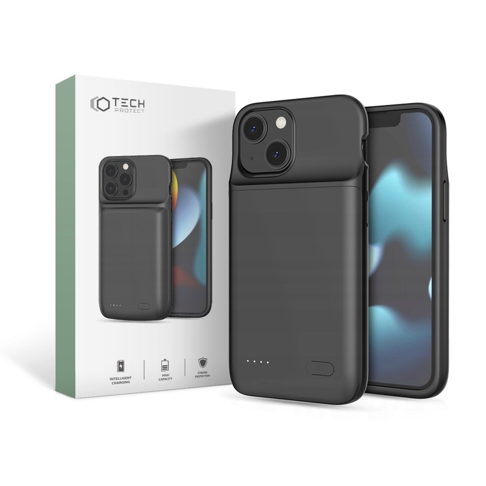 Tech-Protect Tech-Protect 4700 mAh Powercase iPhone 13 Mini / 12 Mini Svart