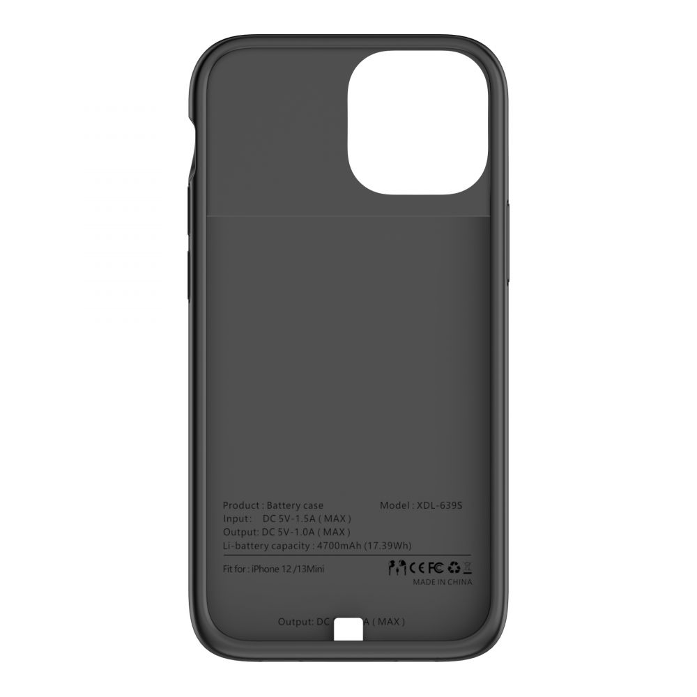 Tech-Protect Tech-Protect 4700 mAh Powercase iPhone 13 Mini / 12 Mini Svart