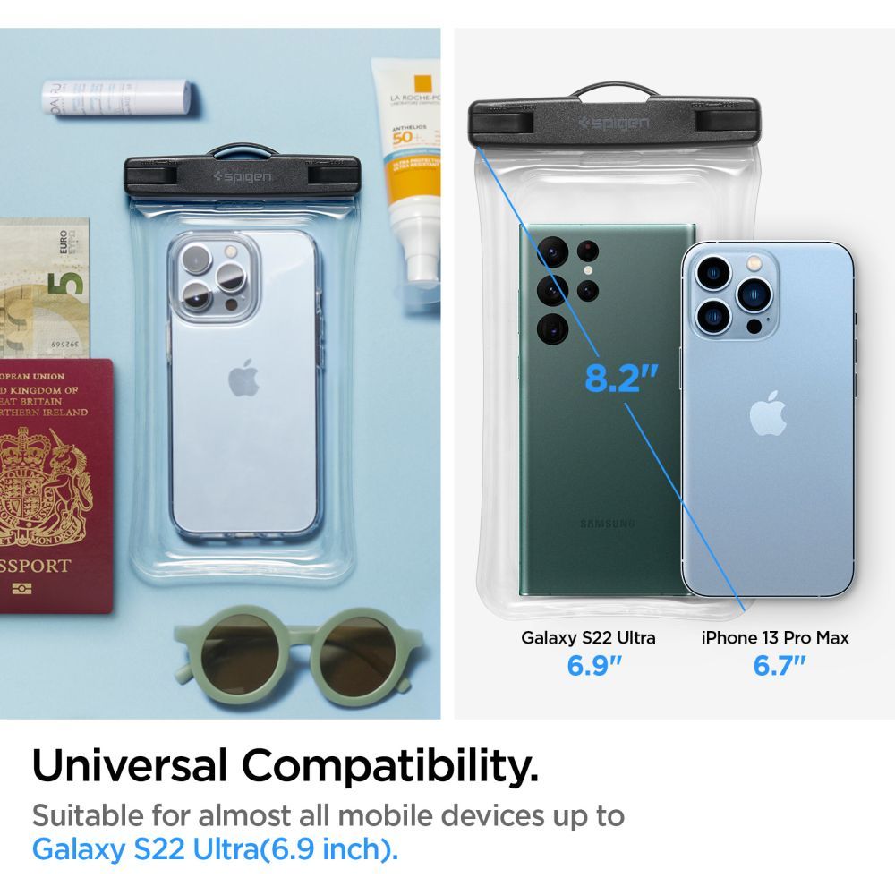 Spigen Spigen Universal Flytande Vattentät Påse / Mobilväska Transparent