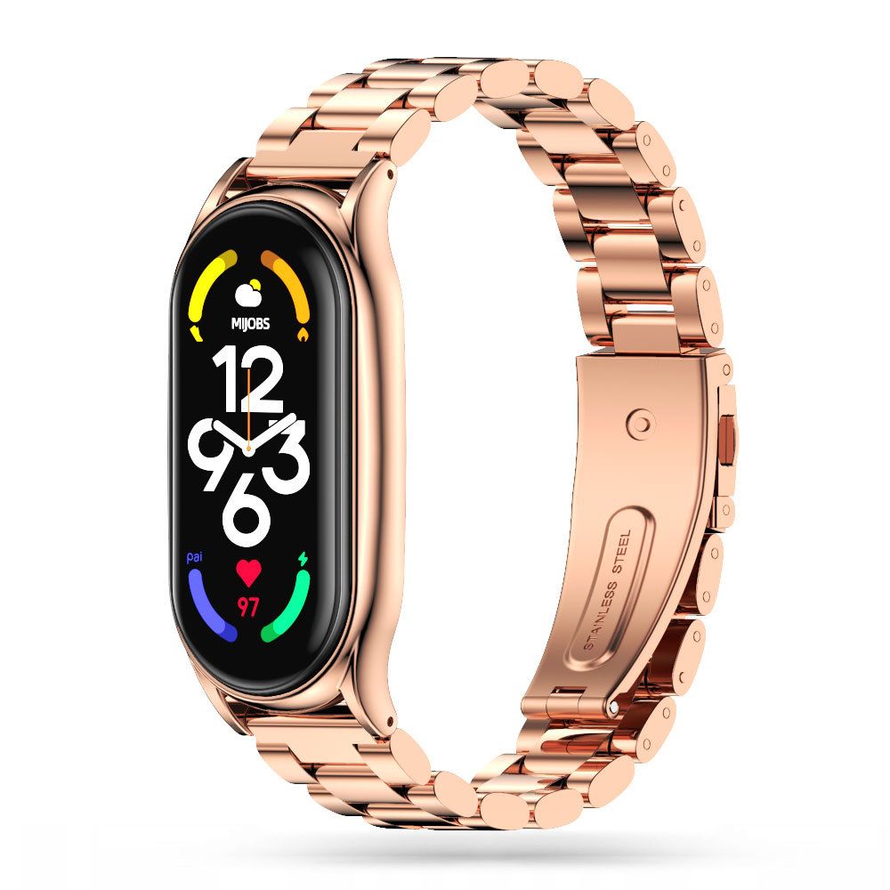 Tech-Protect Tech-Protect Lyxigt Metallarmband Xiaomi Mi Smart Band 7 Roséguld