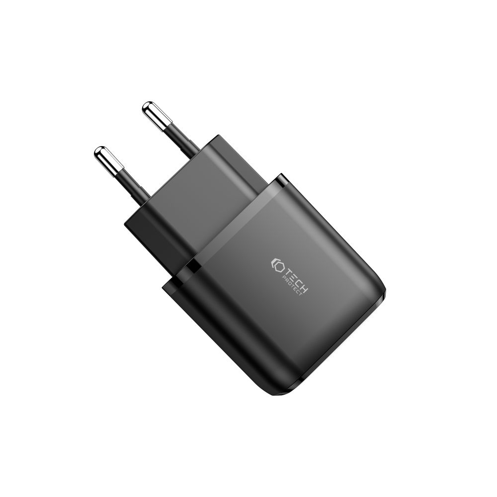 Tech-Protect Tech-Protect 20W Väggladdare PD QC USB-C / USB-A Svart