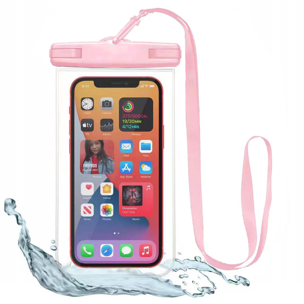 Tech-Protect Tech-Protect Universal Vattentät Väska Rosa/Transparent