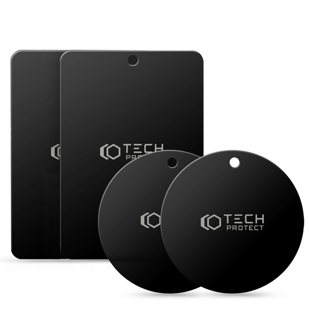 Tech-Protect Tech-Protect 4-PACK Magnetisk Metallplatta Svart