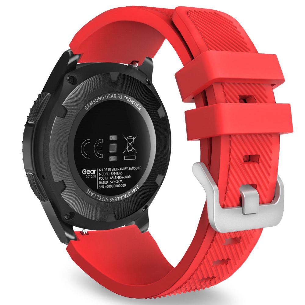 Tech-Protect Tech-Protect Galaxy Watch 46 mm Armband SmoothBand Röd