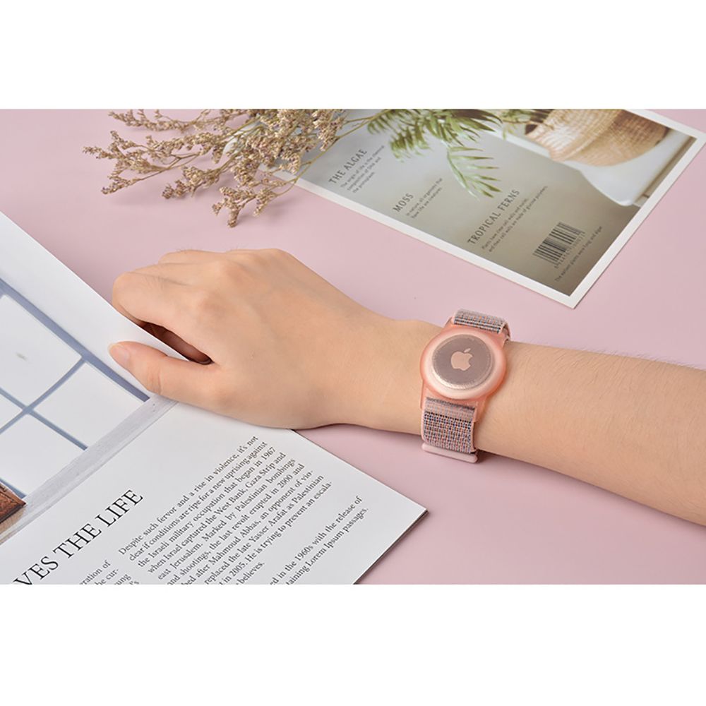 Tech-Protect Tech-Protect Nylon Armband För AirTag Till Barn Lime Grön