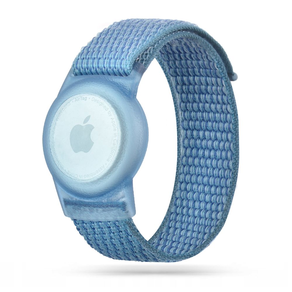 Tech-Protect Tech-Protect Nylon Armband För AirTag 2/1 Till Barn Blå