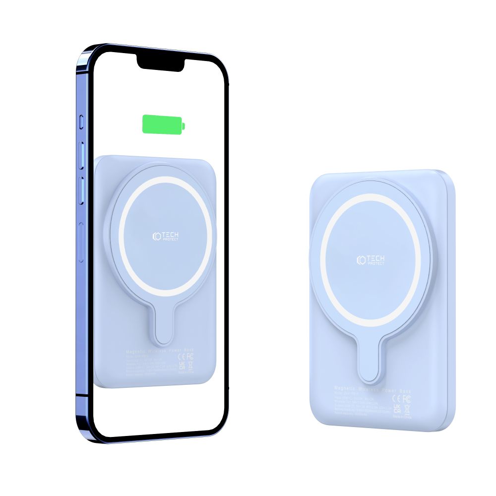 Tech-Protect Tech-Protect 5000 mAh MagSafe Powerbank LifeMag Blå