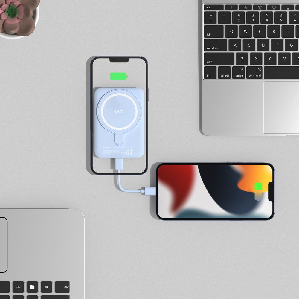 Tech-Protect Tech-Protect 5000 mAh MagSafe Powerbank LifeMag Blå