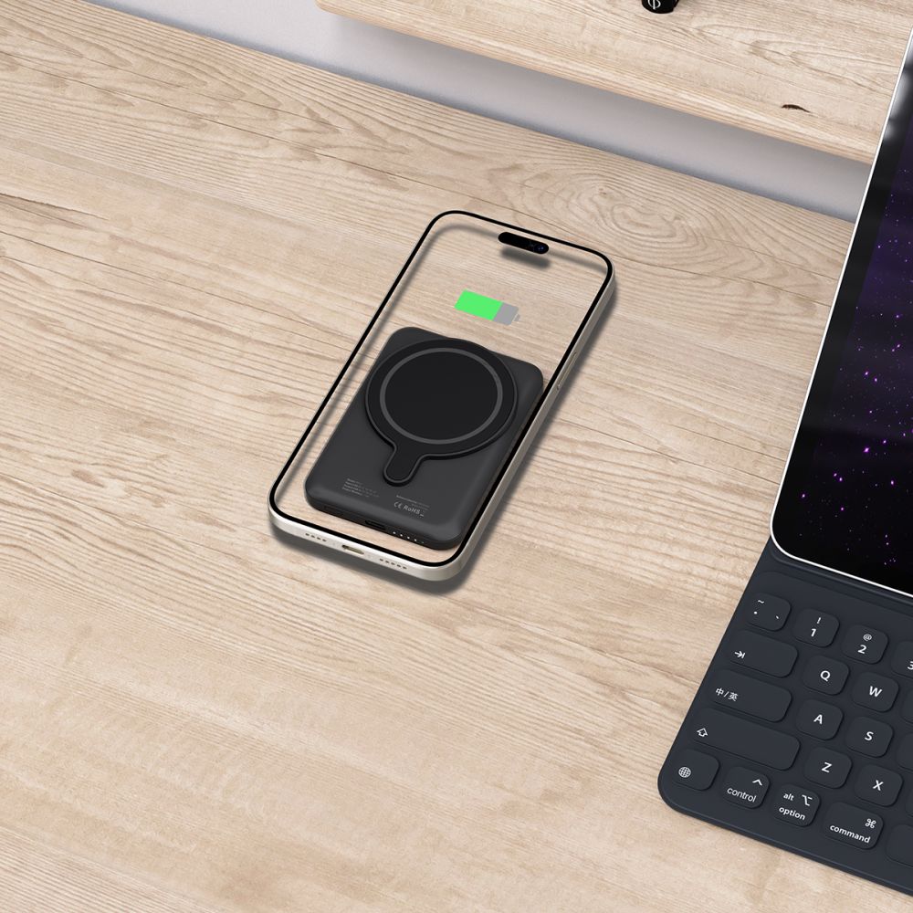 Tech-Protect Tech-Protect 5000 mAh MagSafe Powerbank LifeMag Svart