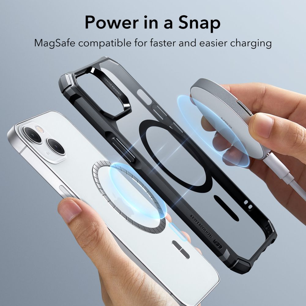 ESR ESR iPhone 15 Plus / 14 Plus Skal Air Armor HaloLock MagSafe Transparent/Svart
