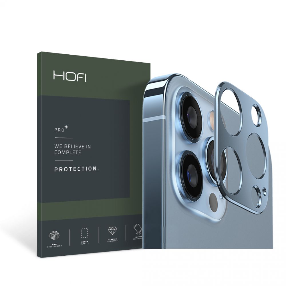 HOFI HOFI iPhone 13 Pro / 13 Pro Max Linsskydd Pro+ Aluminium Blå