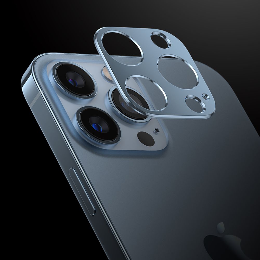 HOFI HOFI iPhone 13 Pro / 13 Pro Max Linsskydd Pro+ Aluminium Blå