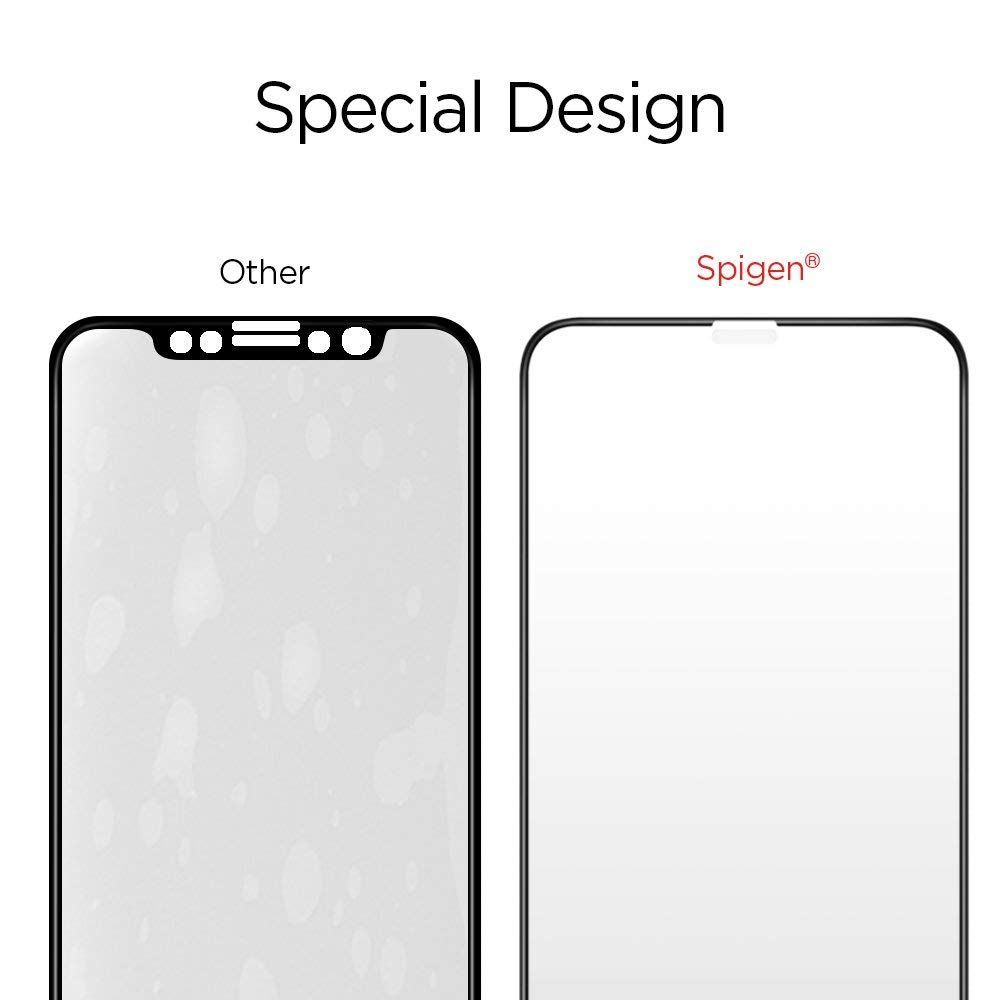 Spigen Spigen iPhone 11 Pro X / Xs Skärmskydd Glass FC Härdat Glas