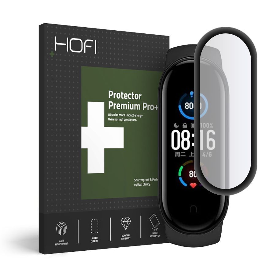 HOFI HOFI Xiaomi Mi Smart Band 5 Skärmskydd Hybrid Glas
