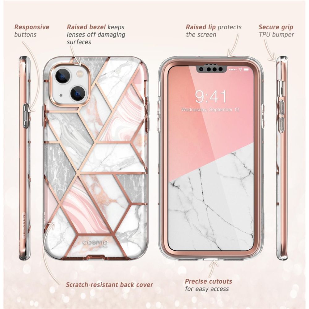 Supcase Supcase iPhone 15 Plus / 14 Plus Skal Cosmo Marble