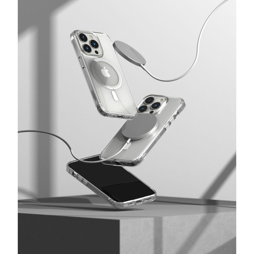 Ringke Ringke iPhone 14 Pro Max Skal Fusion MagSafe Matt Transparent