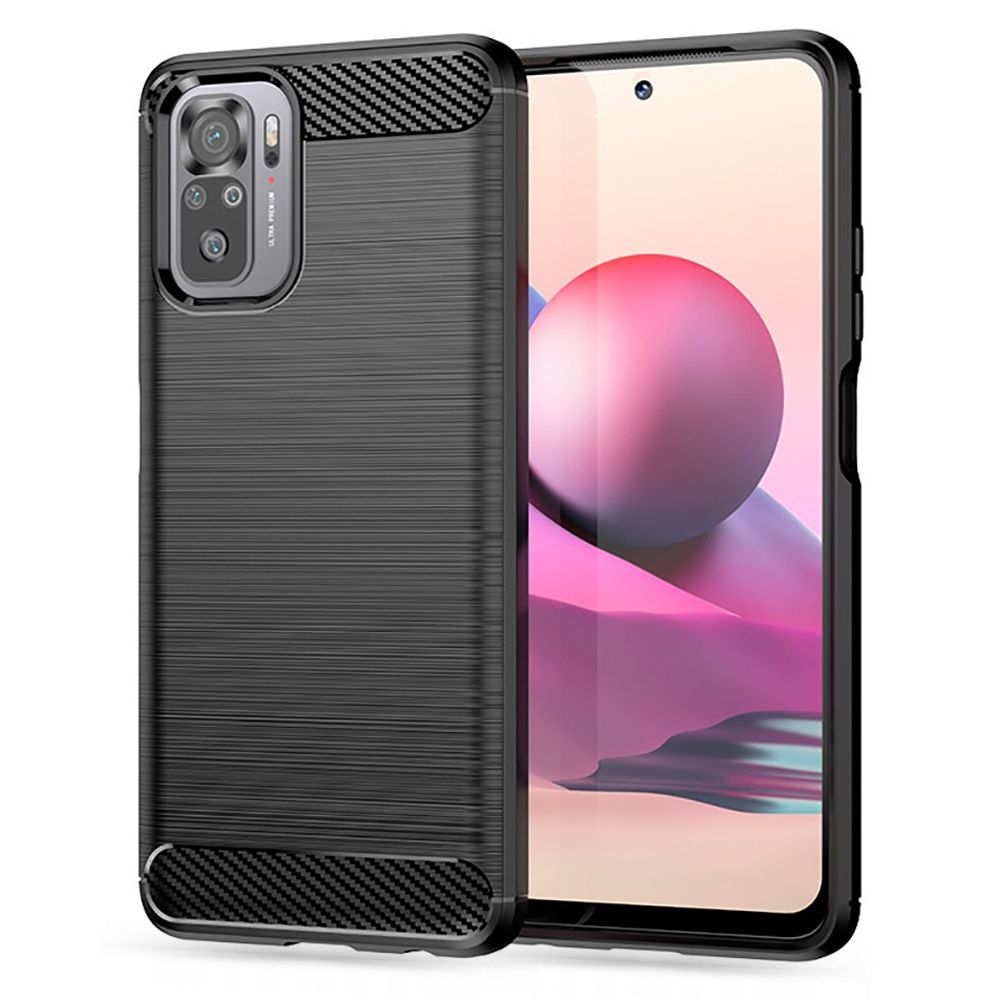 Tech-Protect Tech-Protect Xiaomi Redmi Note 10S Skal Borstad Stål Textur Svart
