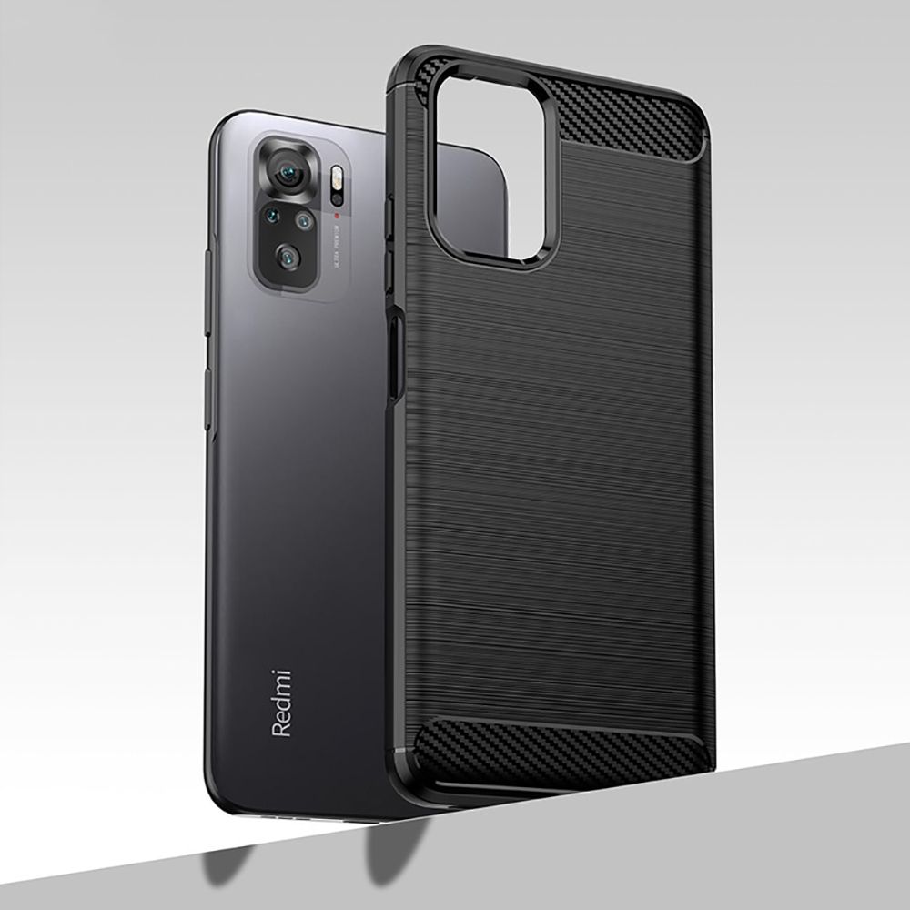 Tech-Protect Tech-Protect Xiaomi Redmi Note 10S Skal Borstad Stål Textur Svart
