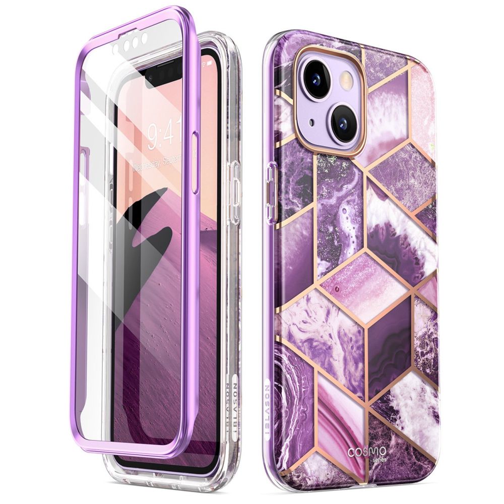 Supcase Supcase iPhone 15 Plus / 14 Plus Skal Cosmo Marmor Lila