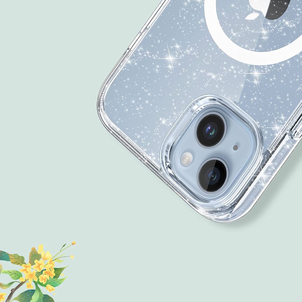 Tech-Protect Tech-Protect iPhone 14 / 13 Skal MagSafe FlexAir Hybrid Glitter
