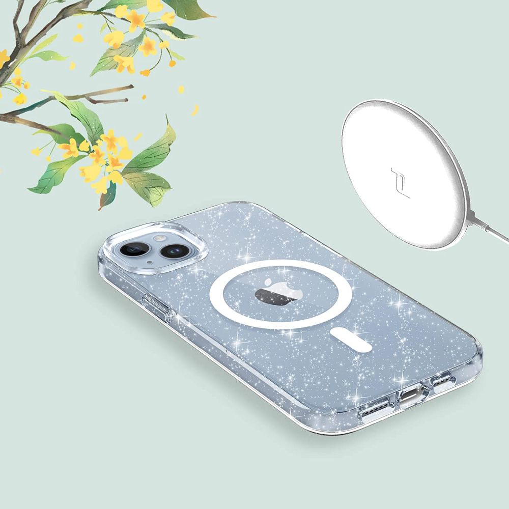 Tech-Protect Tech-Protect iPhone 14 / 13 Skal MagSafe FlexAir Hybrid Glitter