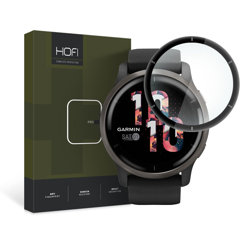 HOFI HOFI Garmin Venu 2 Skärmskydd Pro+ Hybrid Glas Svart