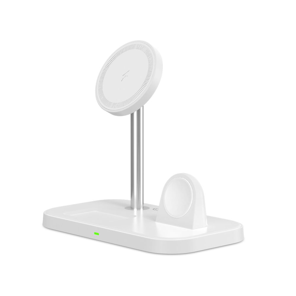 Tech-Protect Tech-Protect 15W 3in1 MagSafe Magnetisk Trådlös Laddare Vit
