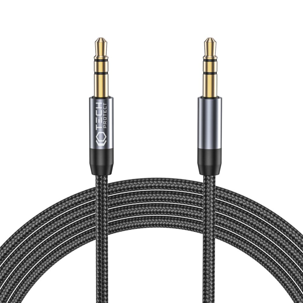 Tech-Protect Tech-Protect 1.5m 3.5mm AUX Ljudkabel Nylon Svart