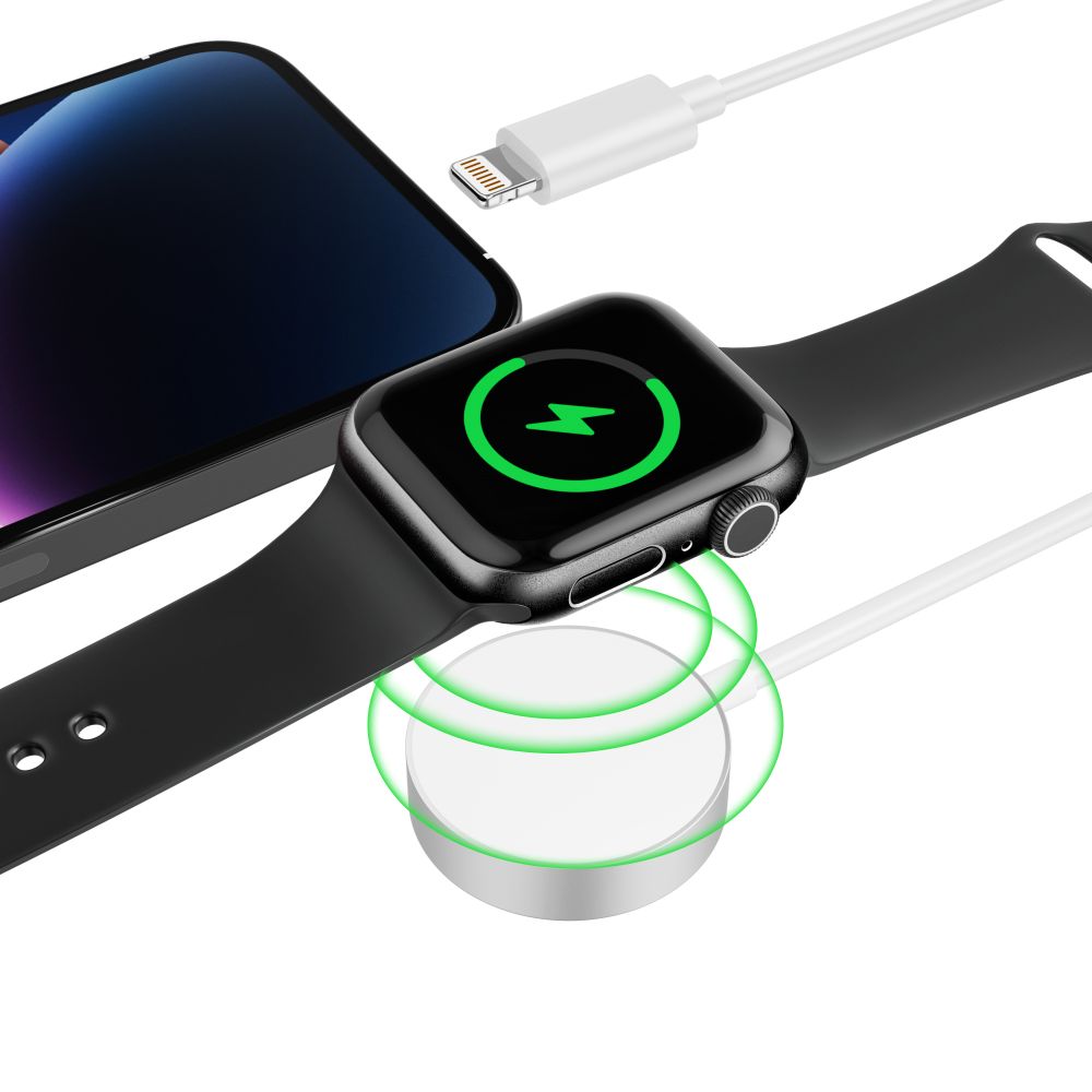 Tech-Protect Tech-Protect 1.5m 2in1 Trådlös Laddare För Apple Watch/iPhone
