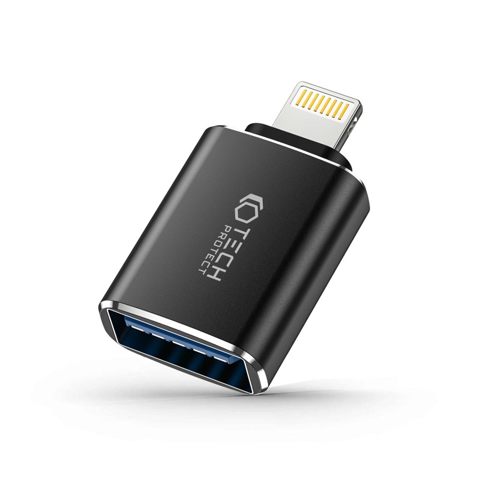 Tech-Protect Tech-Protect Lightning till USB-A 3.0 Adapter Svart