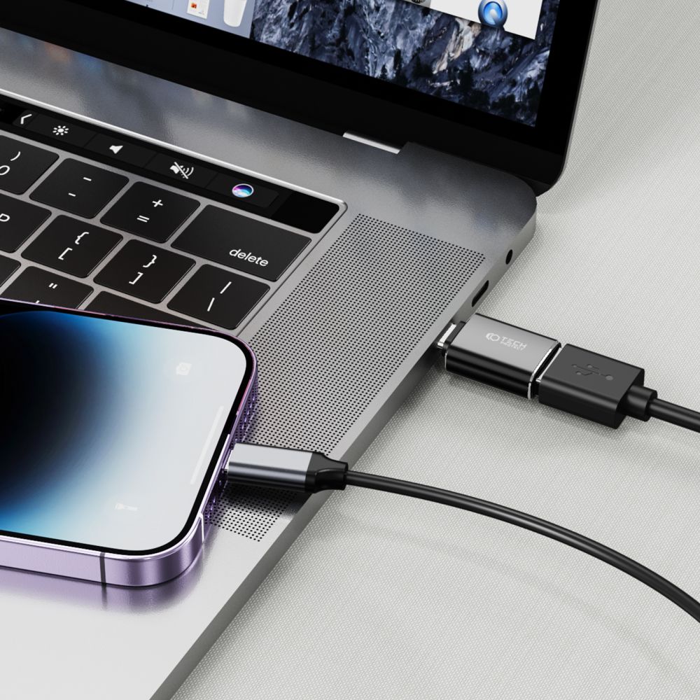 Tech-Protect Tech-Protect Lightning till USB-A 3.0 Adapter Svart