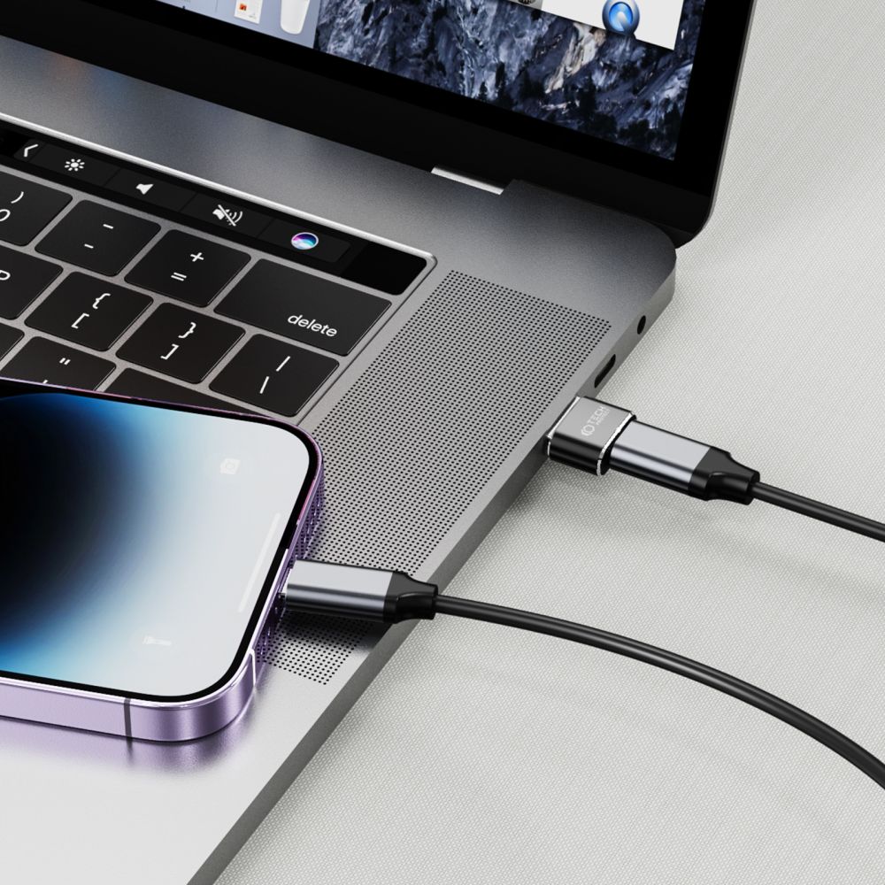 Tech-Protect Tech-Protect USB-A 2.0 till USB-C Adapter Svart