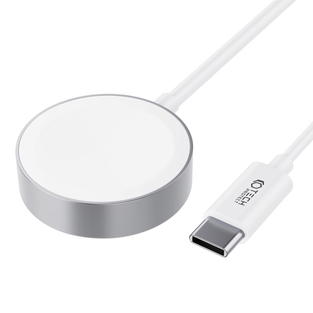 Tech-Protect Tech-Protect 1.2m USB-C Trådlös Laddare För Apple Watch Vit