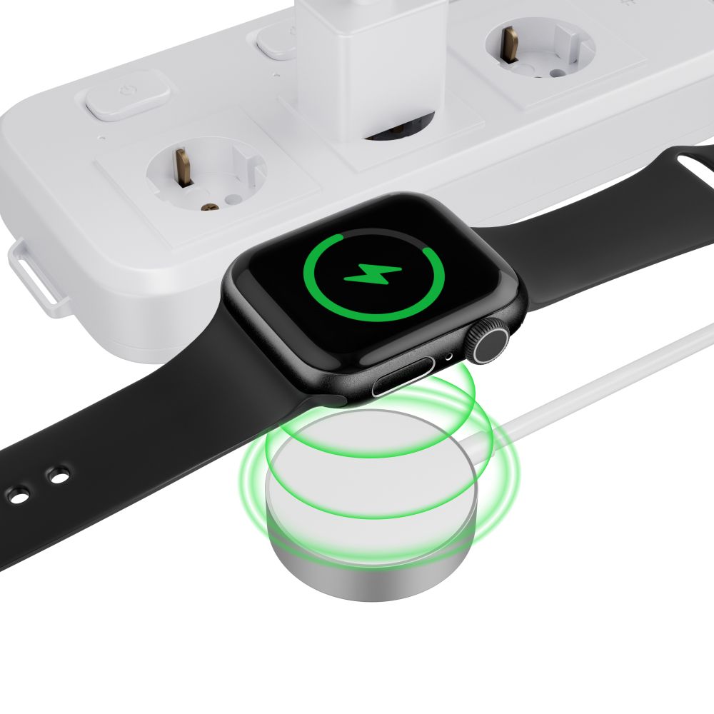 Tech-Protect Tech-Protect 1.2m USB-C Trådlös Laddare För Apple Watch Vit