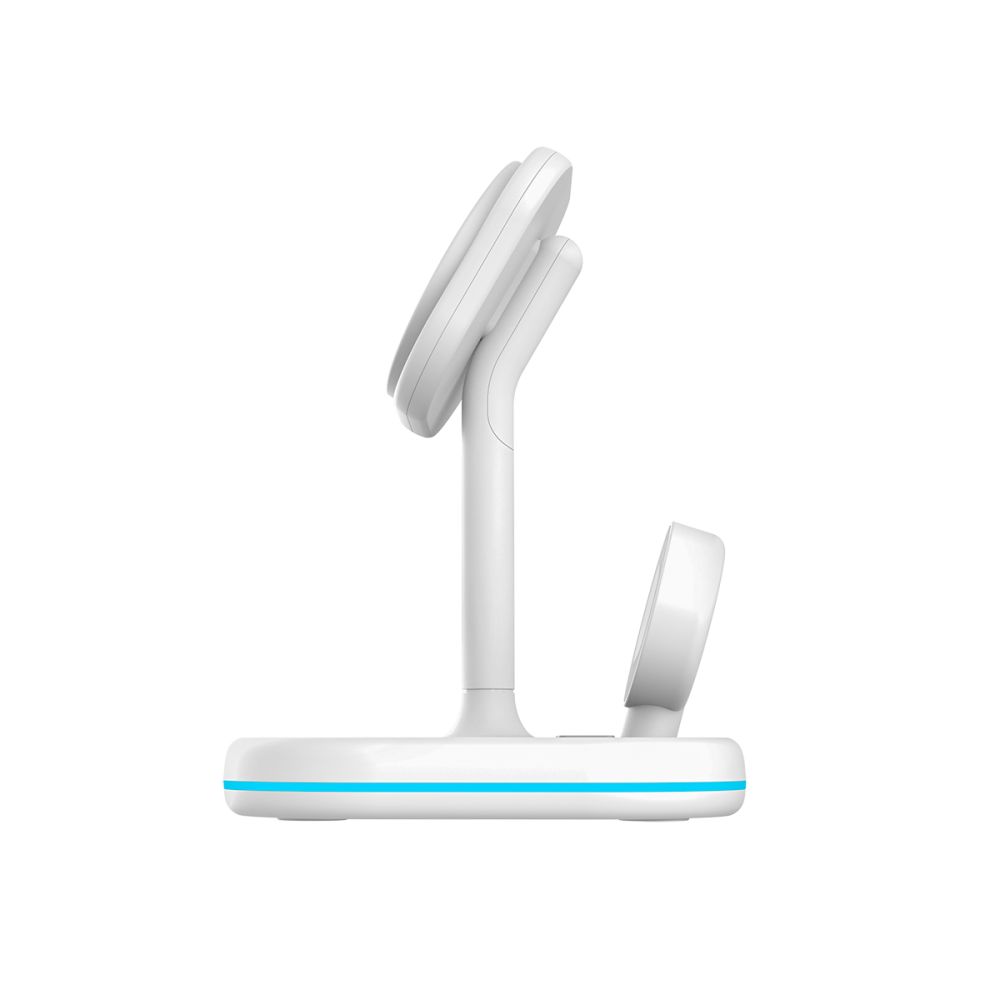 Tech-Protect Tech-Protect 15W 3in1 Magnetisk MagSafe Laddare Vit