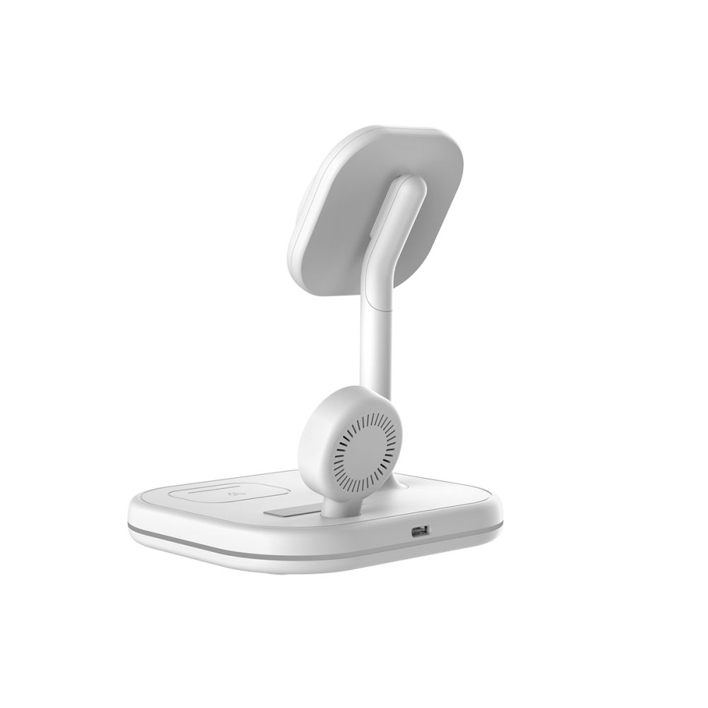 Tech-Protect Tech-Protect 15W 3in1 Magnetisk MagSafe Laddare Vit
