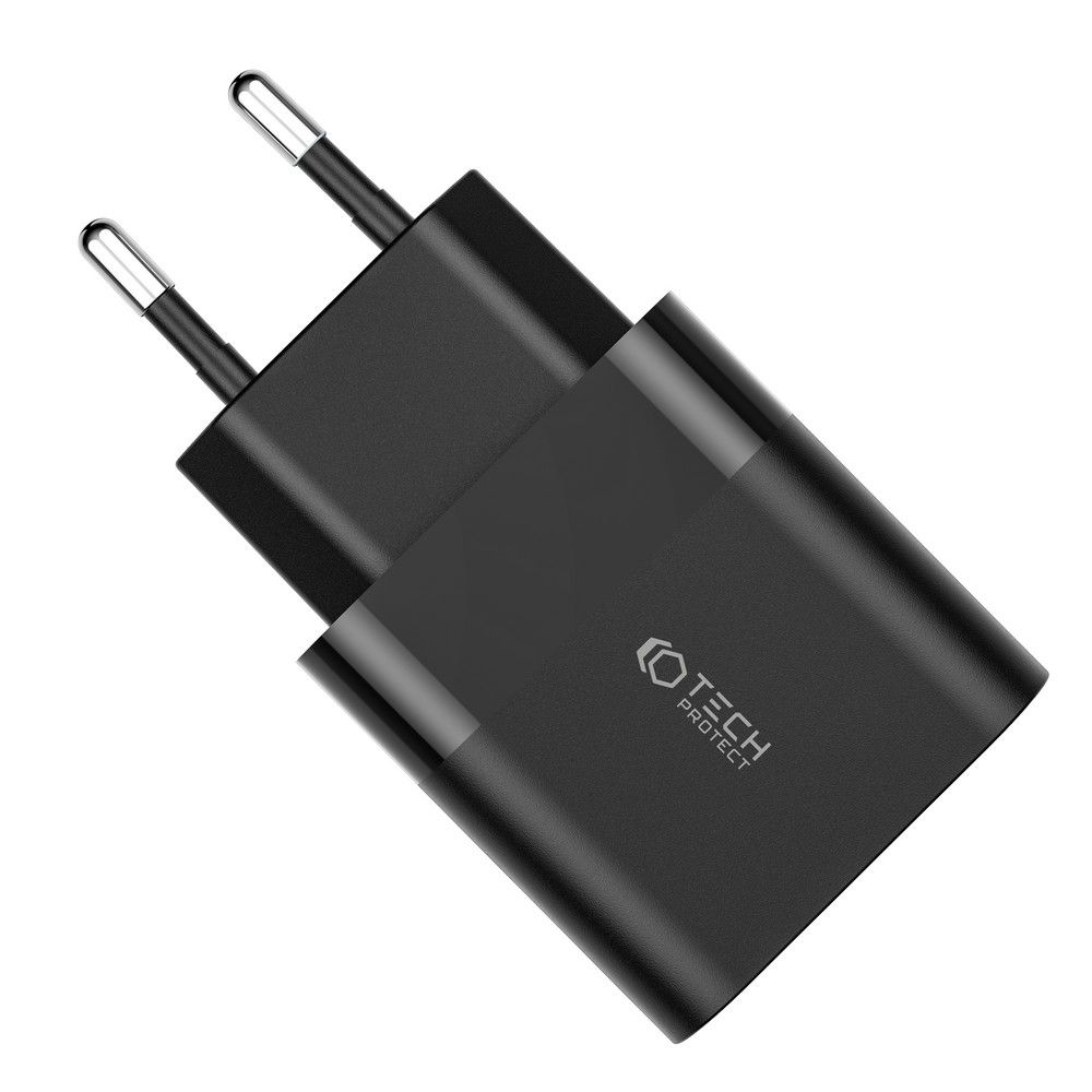 Tech-Protect Tech-Protect 30W PD/QC USB-C / USB-A Väggladdare Svart