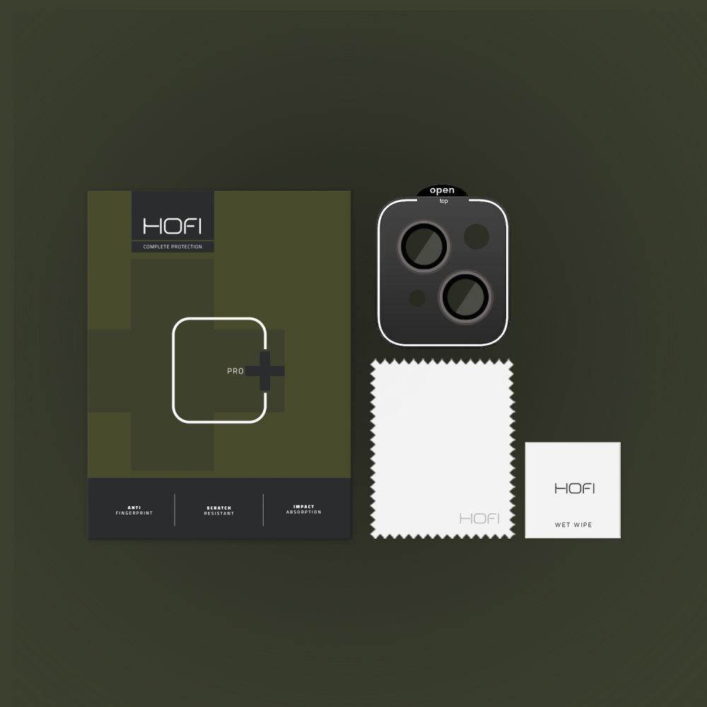 HOFI HOFI iPhone 15 / 15 Plus Linsskydd CamRing Pro+ Svart