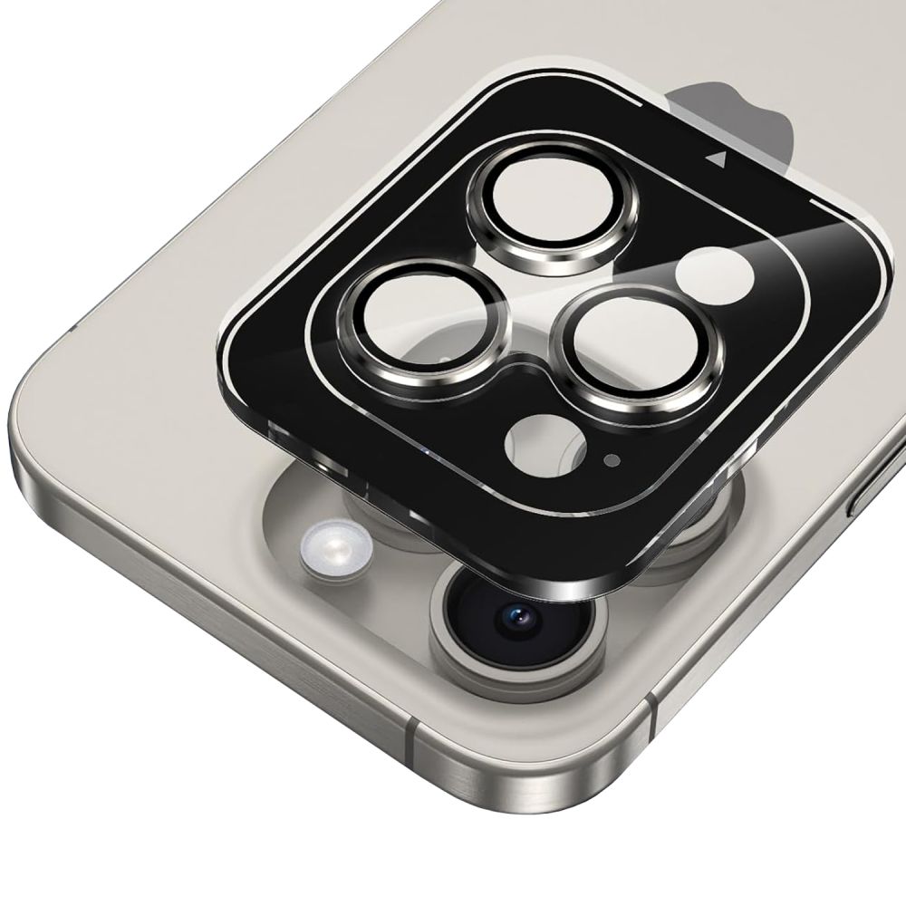 HOFI HOFI iPhone 15 / 15 Plus Linsskydd CamRing Pro+ Svart