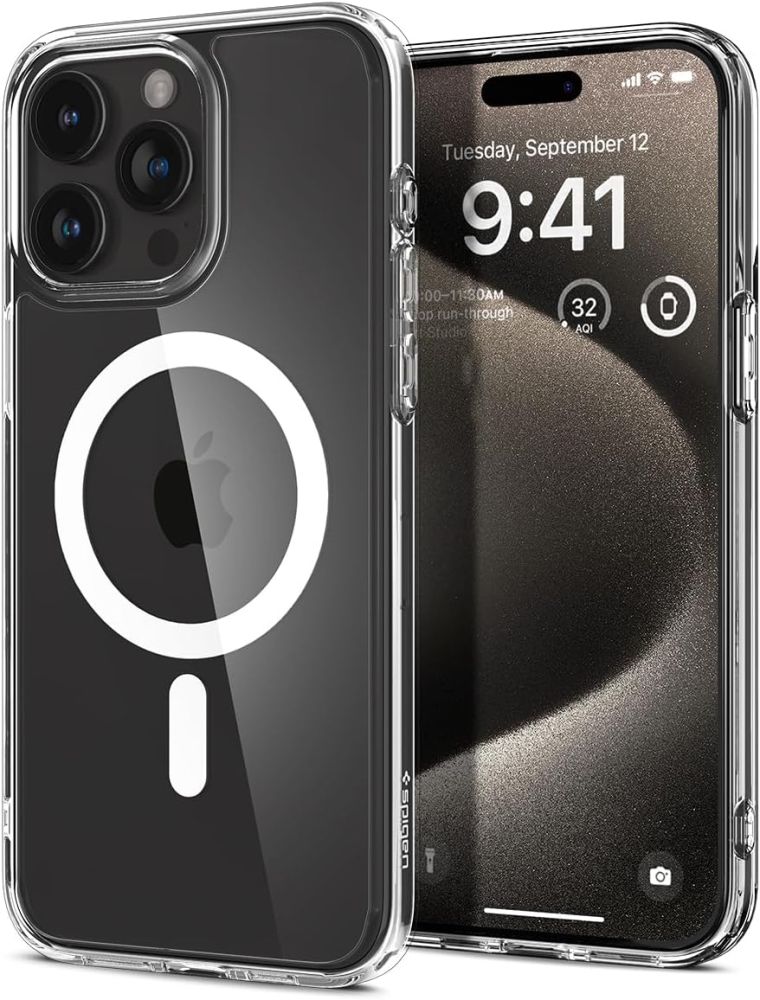 Spigen Spigen iPhone 15 Pro Skal MagSafe Ultra Hybrid Vit