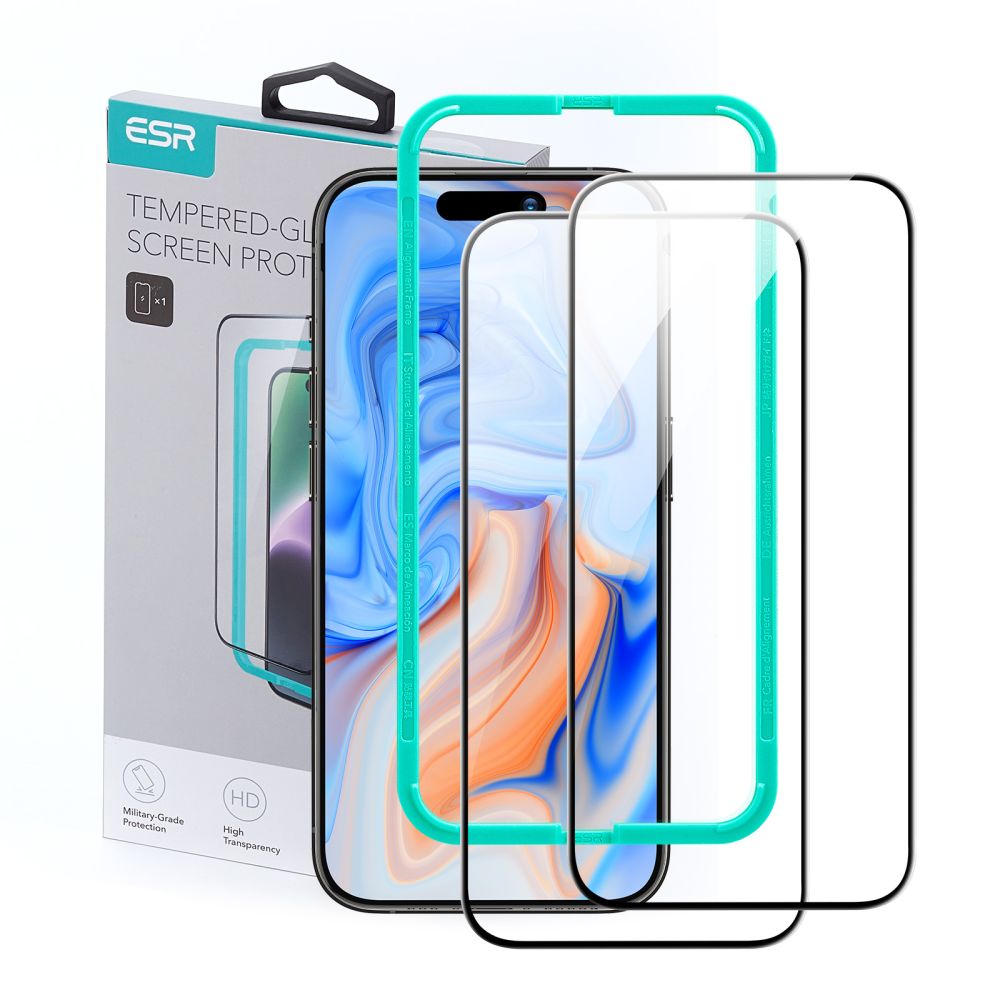 ESR ESR iPhone 15 Plus 2-PACK Skärmskydd Härdat Glas