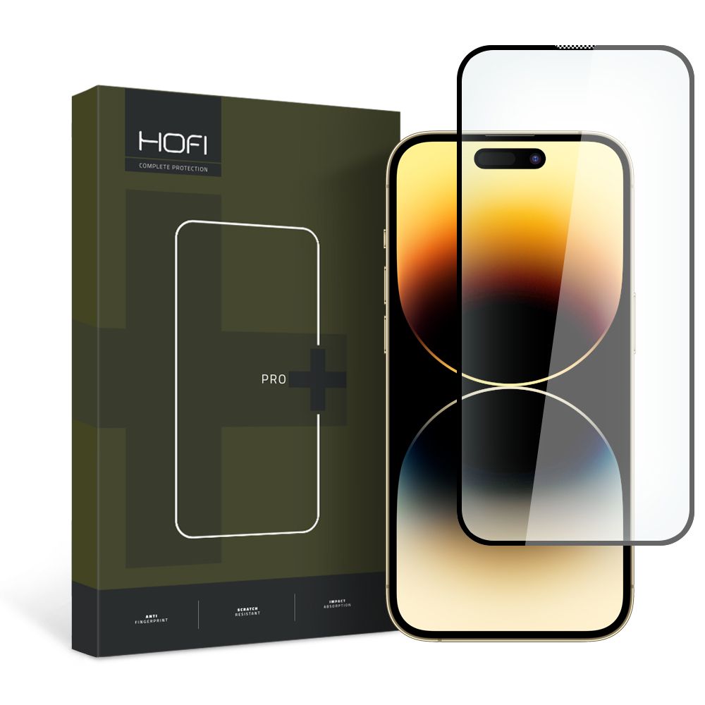 HOFI HOFI iPhone 15 Skärmskydd Pro+ Härdat Glas Svart
