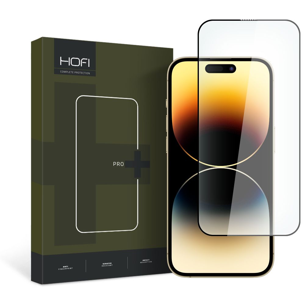 HOFI HOFI iPhone 15 Pro Max Skärmskydd Pro+ Härdat Glas Svart