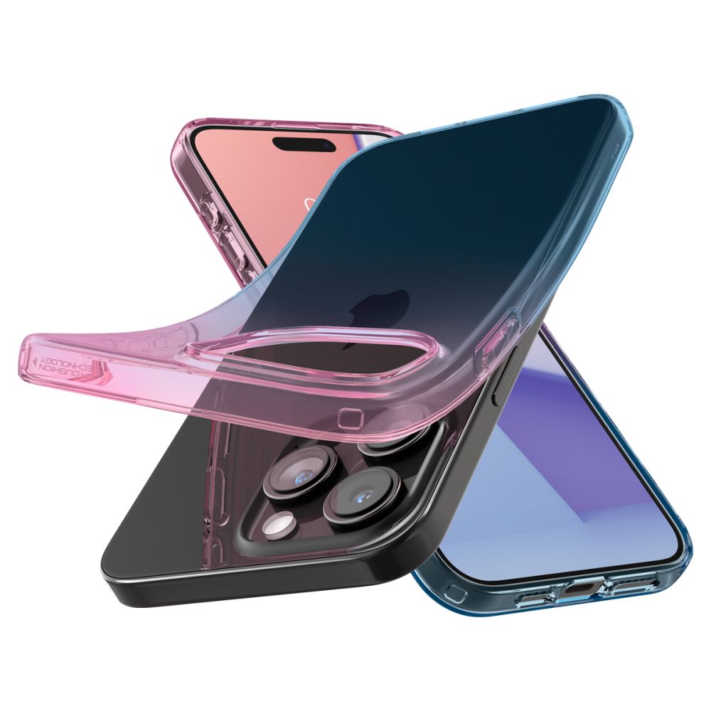 Spigen Spigen iPhone 15 Pro Skal Liquid Crystal Gradation Pink