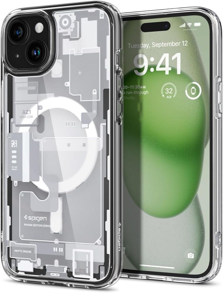 Spigen Spigen iPhone 15 Plus Skal MagSafe Ultra Hybrid Zero One White