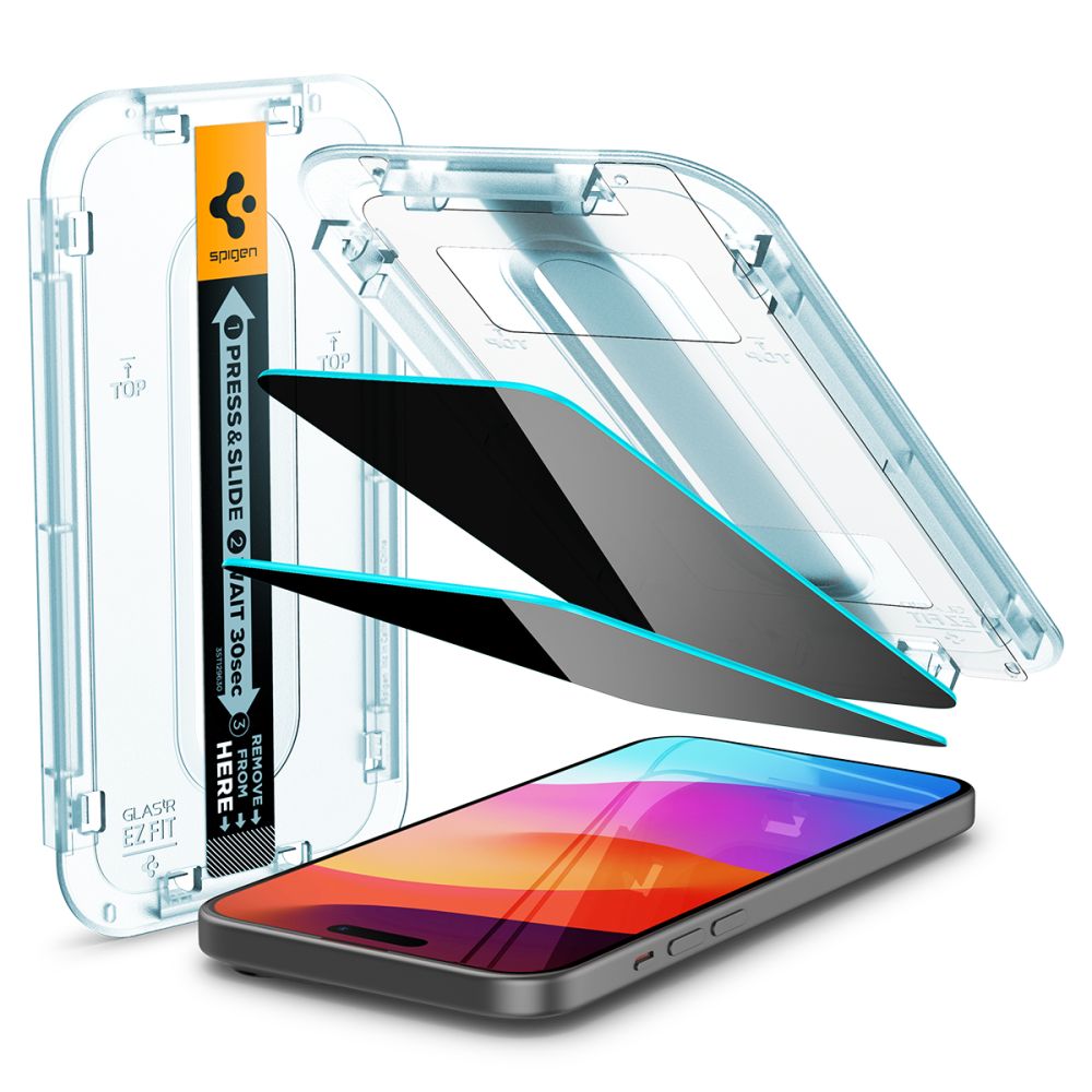 Spigen Spigen iPhone 16 / 15 2-PACK GLAS.tR 