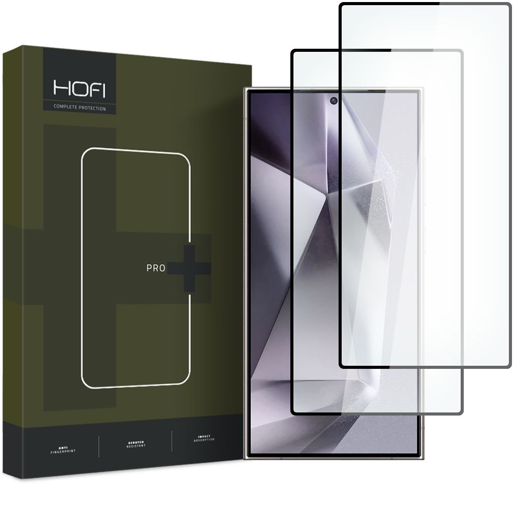 HOFI HOFI Galaxy S24 Ultra 2-PACK Skärmskydd Pro+ Heltäckande Svart