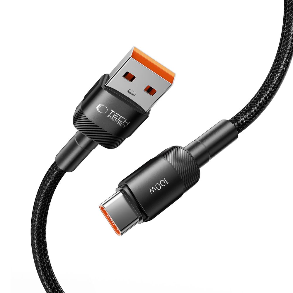 Tech-Protect Tech-Protect 100W/5A 1m USB-C Kabel UltraBoost Evo Svart